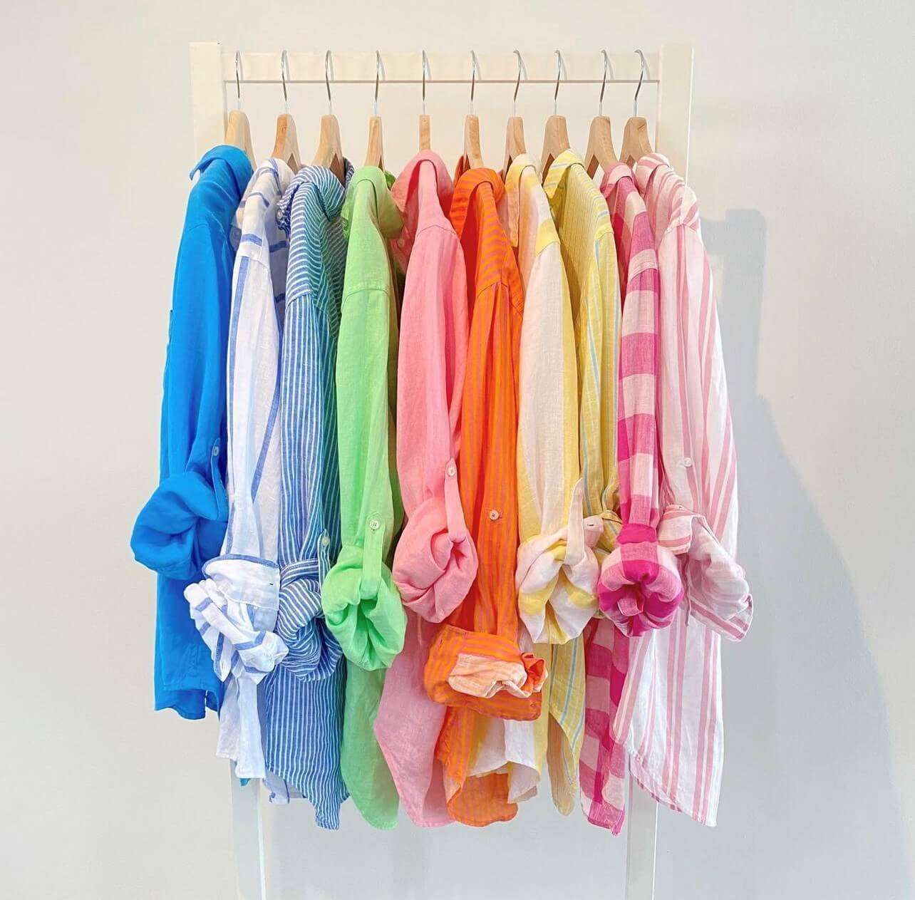 Hut Boyfriend Linen Shirt - 29 colours