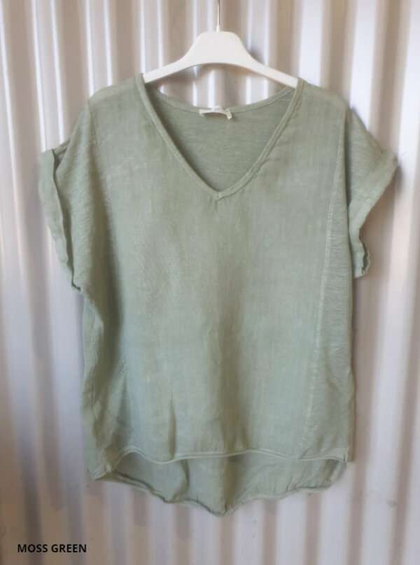 Linen Tee With Band