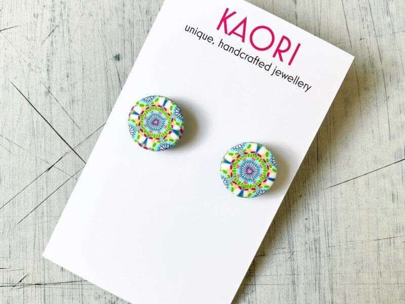 Kaori Kaleidoscope Stud Earrings