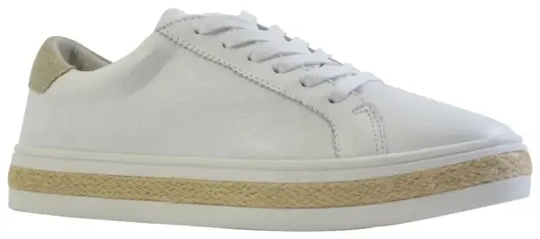Alfie & Evie Princeton Leather Sneaker - White/Beige