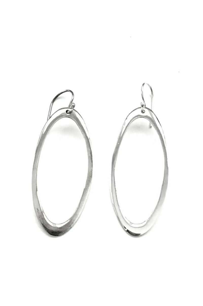 Ironclay Silver Drop Earrings
