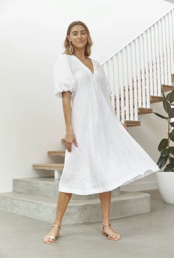 LJC Designs Charlotte Dress White