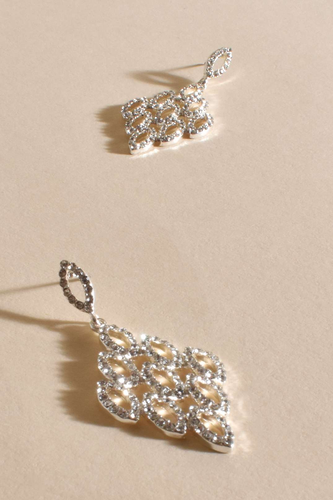 Adorne Diamante Chandelier Earrings - Glamour and Sparkle