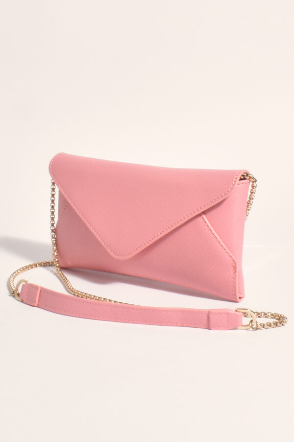 Adorne Carmen Envelope Cross Body Bag Pink