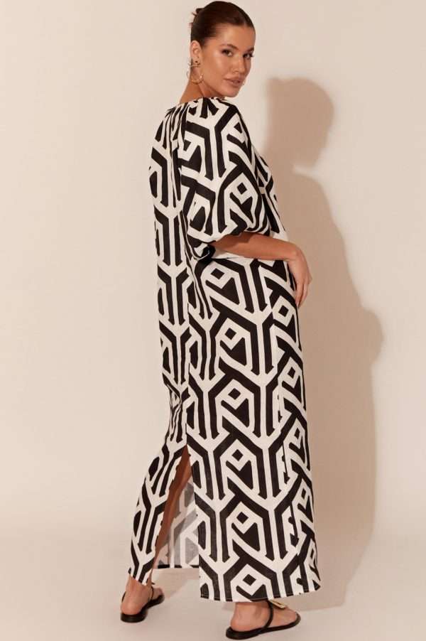 Adorne Annora Geometric Dress - Print