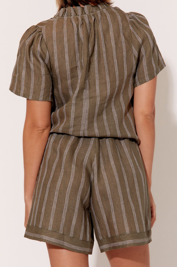 Adorne Gemma Stripe Linen Shorts