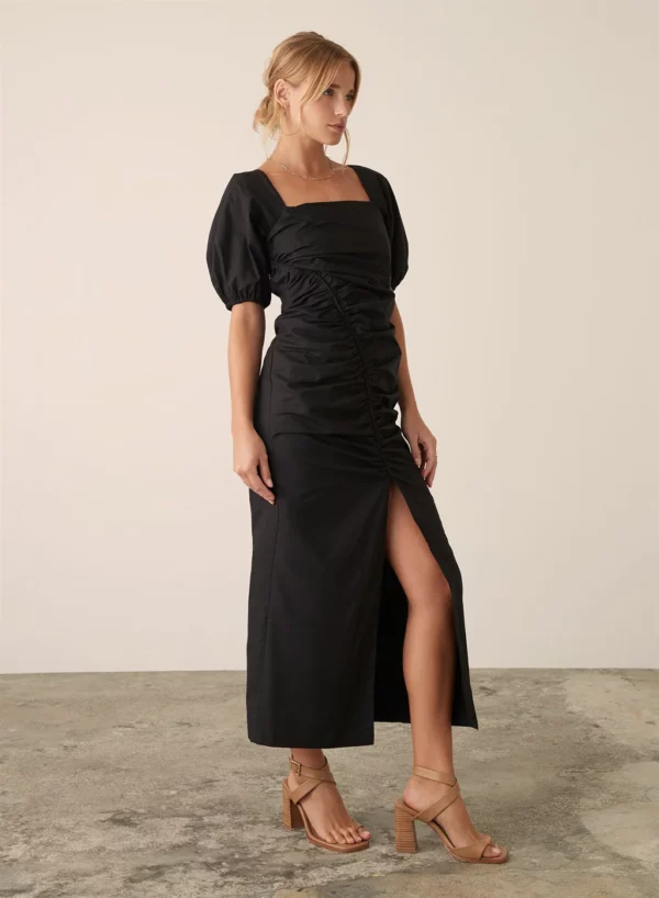 Esmaee Sardinia Midi Dress Black