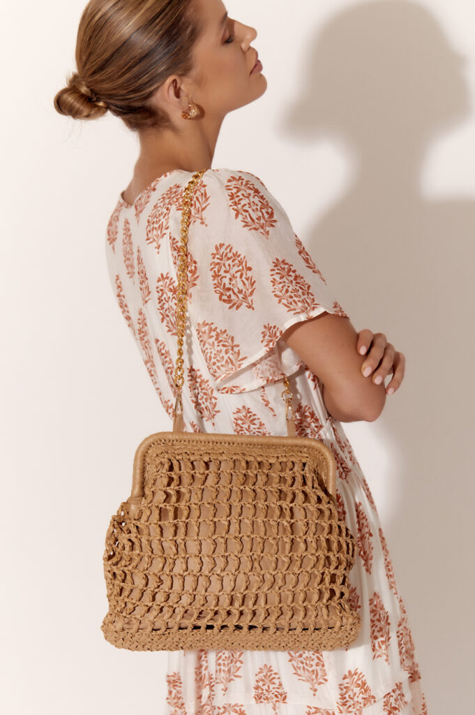 ADORNE IRIS ESSENTIAL SHOULDER BAG IN YELLOW main image 0