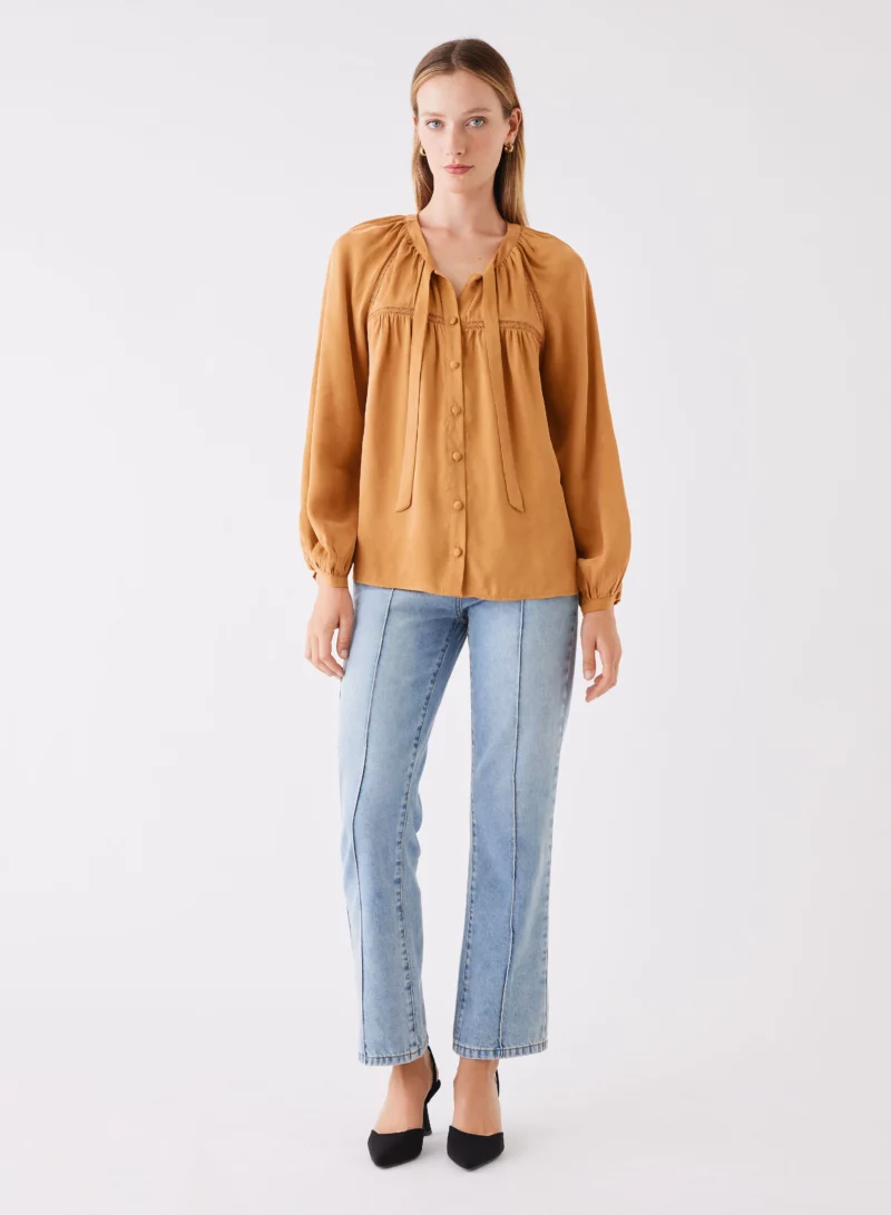 Esmaee Compass Blouse - Mustard