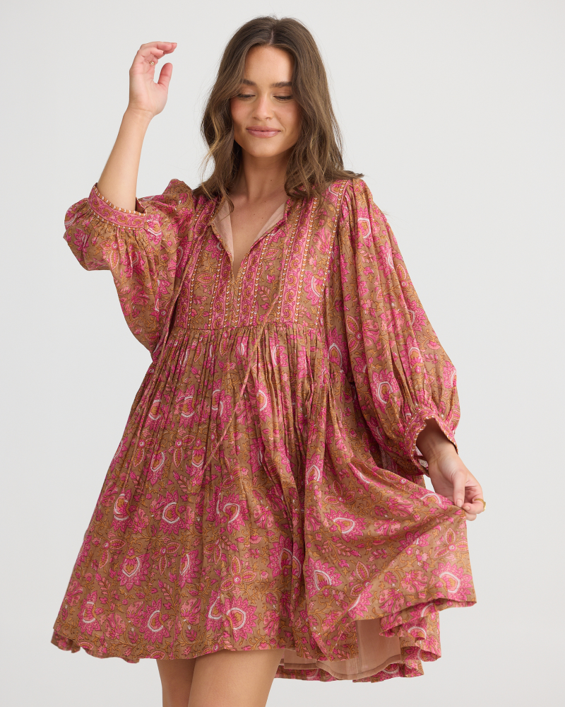 Talisman Wisteria Mini Dress - Autumn Spritz