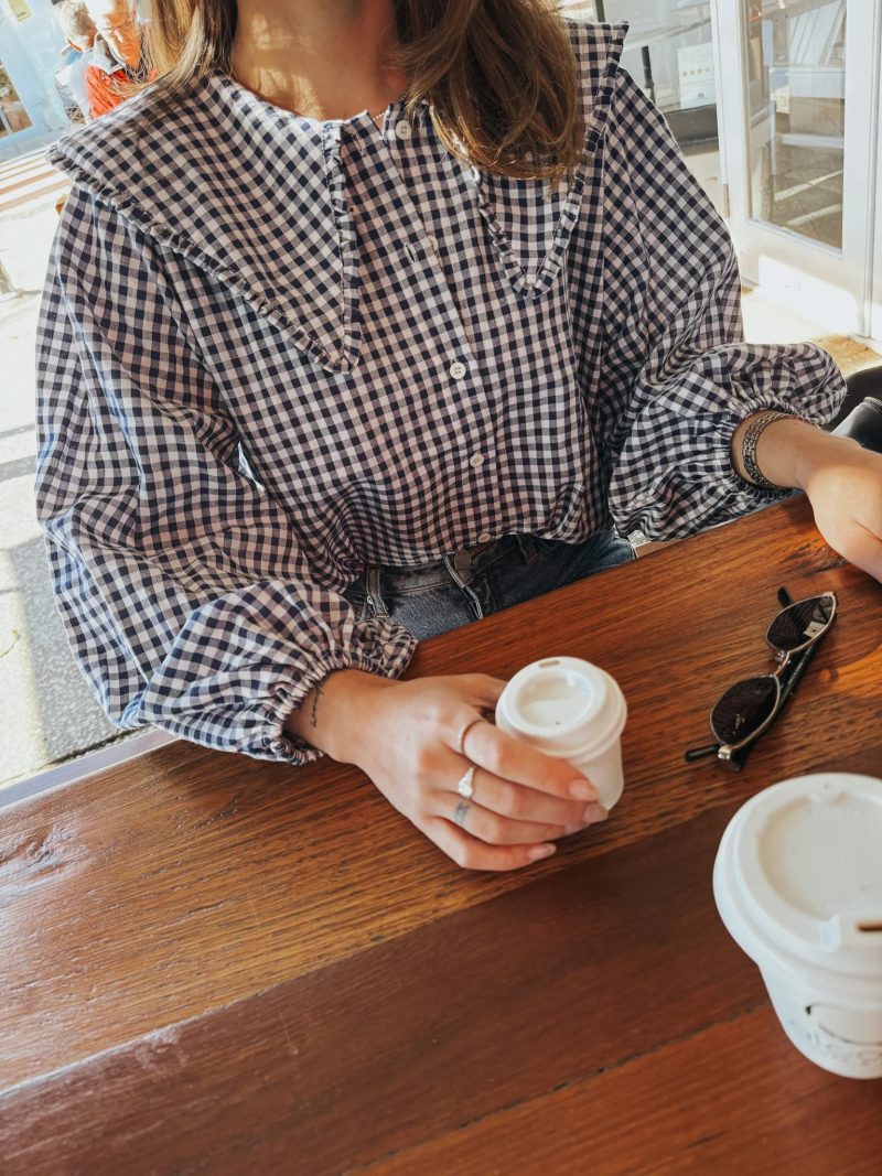 LJC Birdie Shirt Navy Gingham