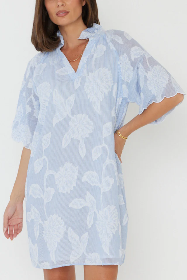 Alexandra Oakland Dress - Blue - Image 3