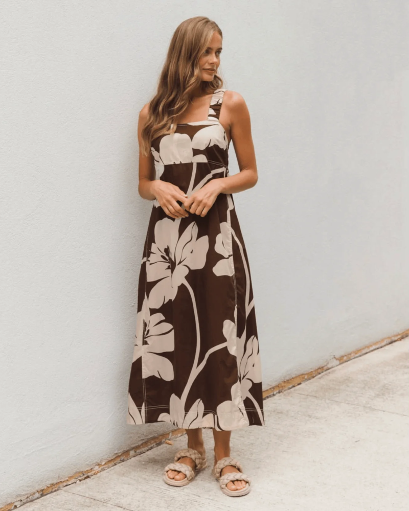 Label of Love Chocolate Bloom Maxi Dress