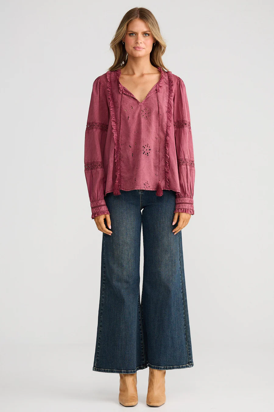 Talisman Gloria Top – Burgundy - Image 3