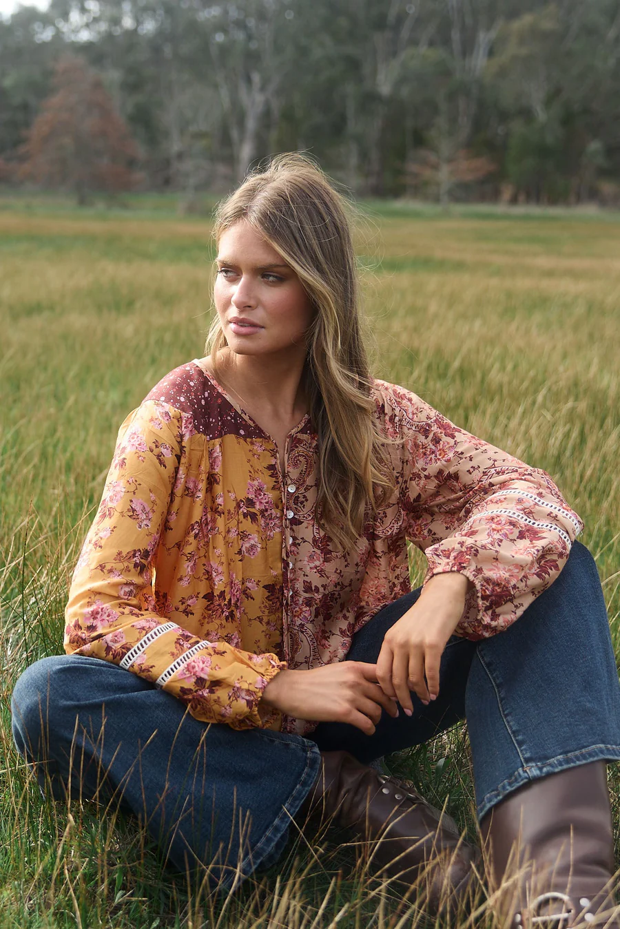 Talisman Briar Blouse – Wildflower Splice - Image 8